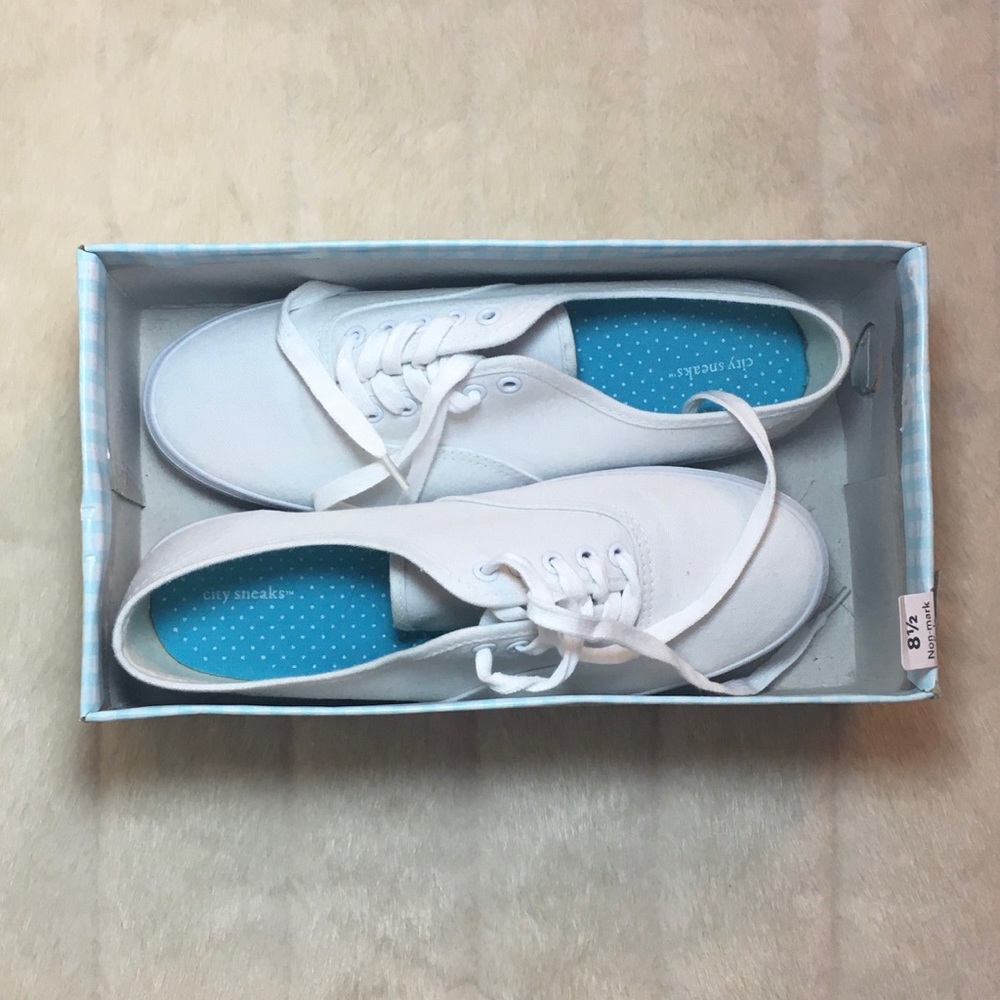 White Canvas Sneakers